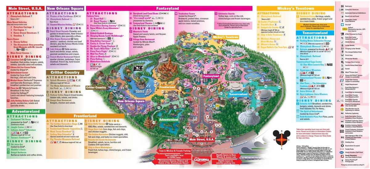 disney world Los Angeles mapě