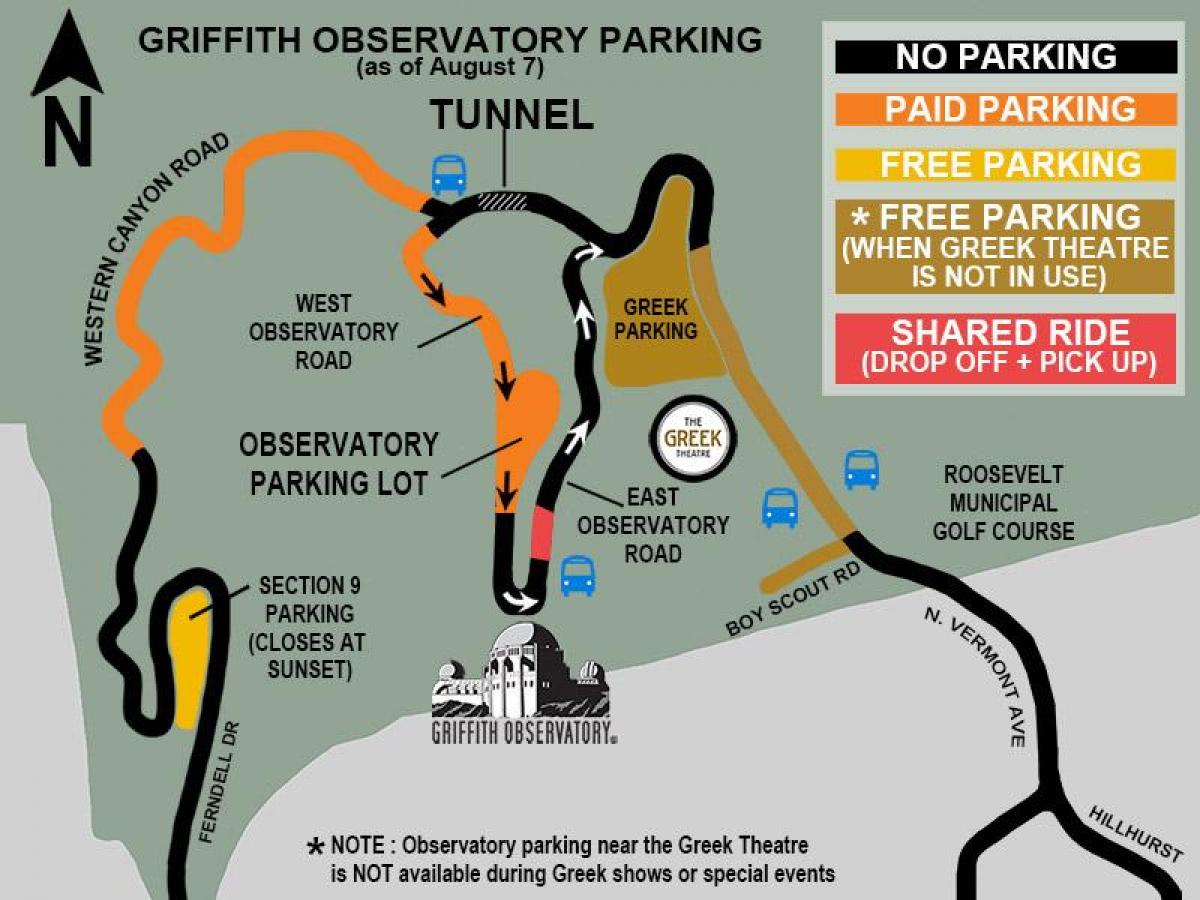 mapa griffith park