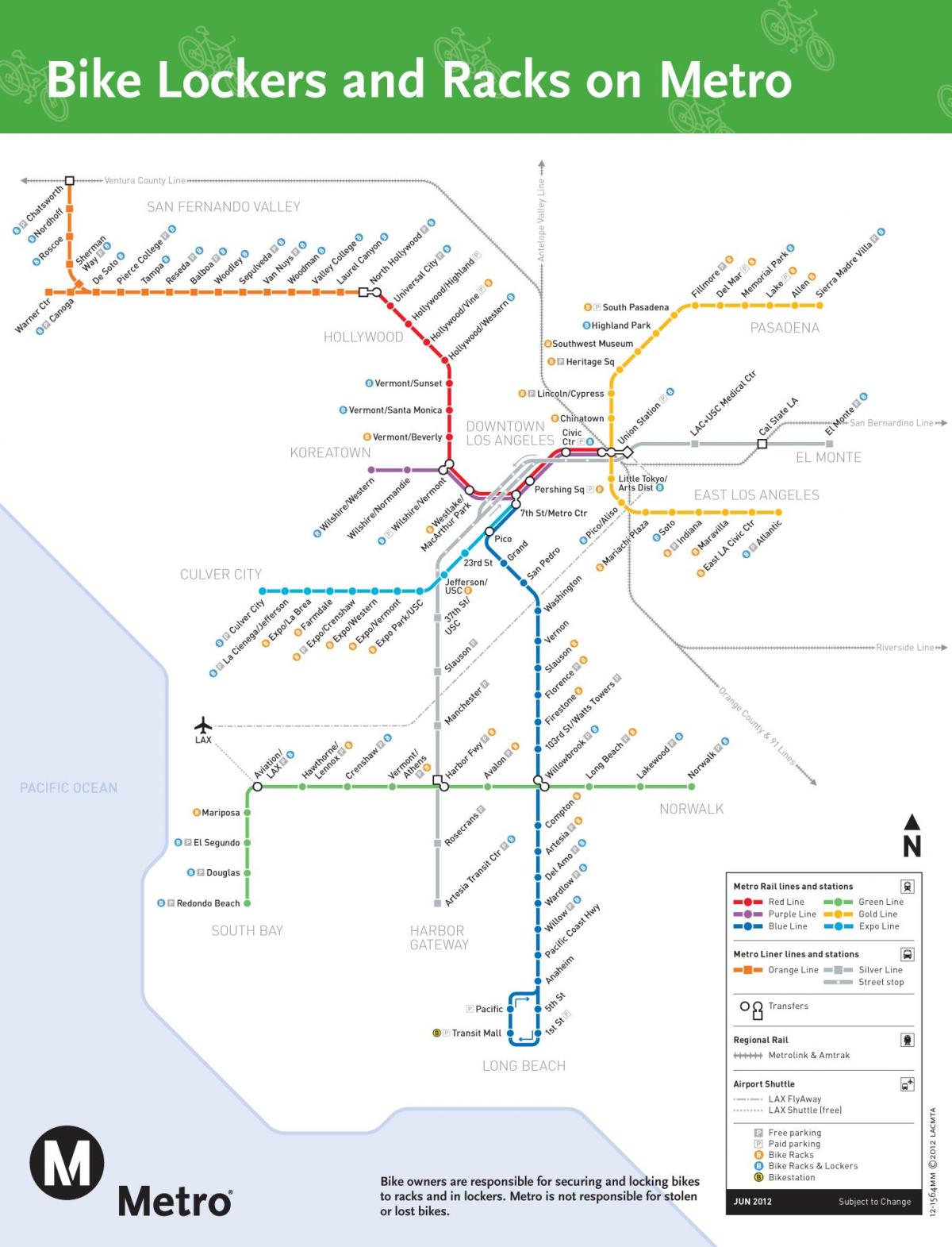 mapa LA metro kolo
