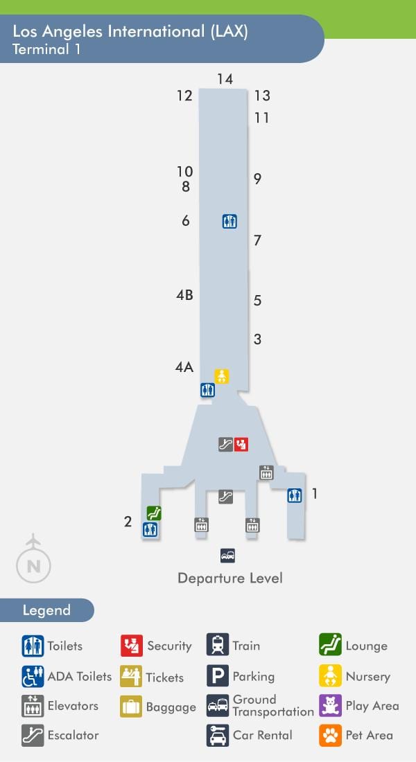 mapa lax terminal 1
