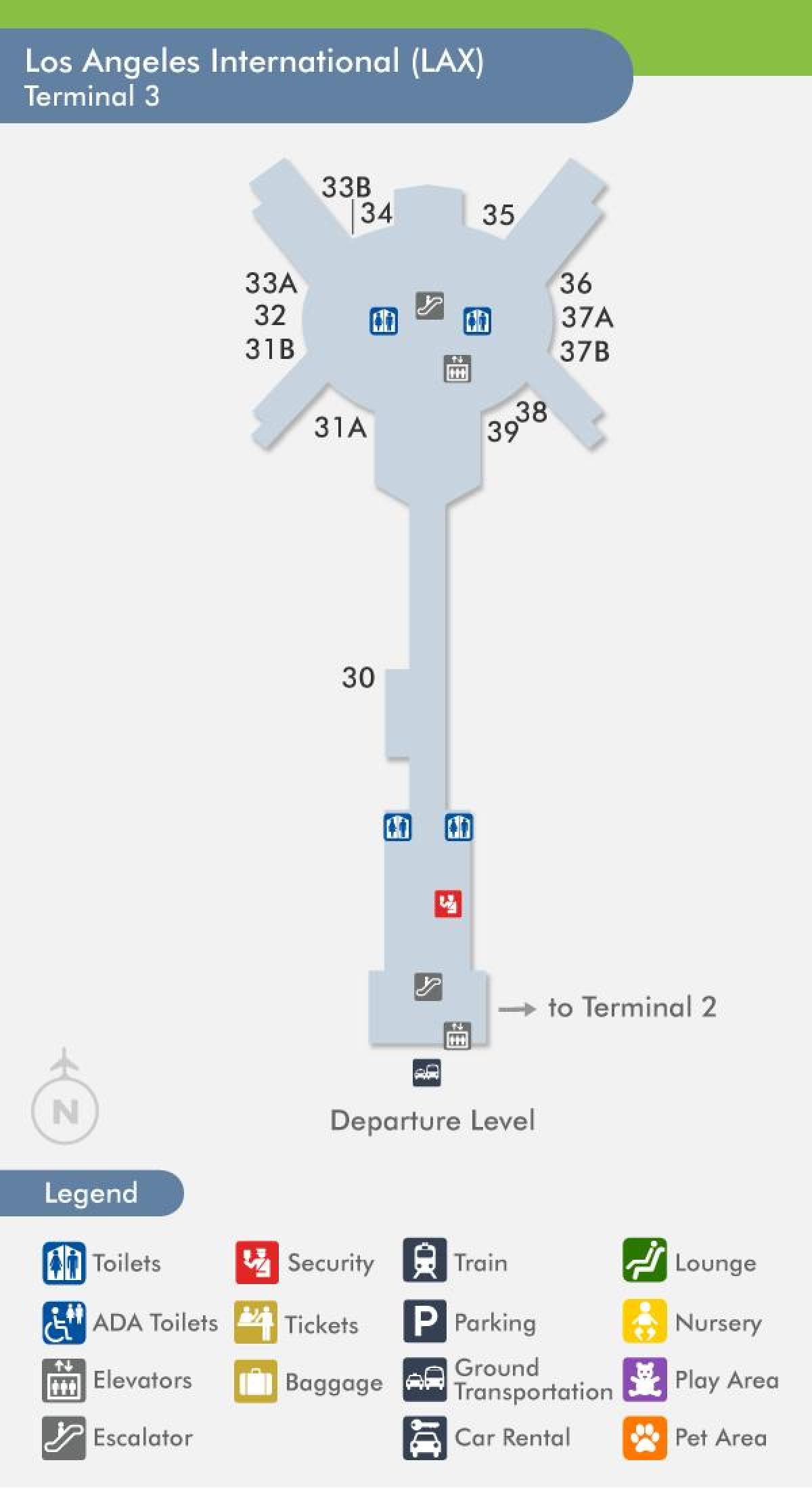 mapa lax terminal 3