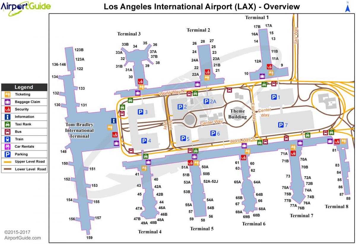 laxní letiště terminál mapě