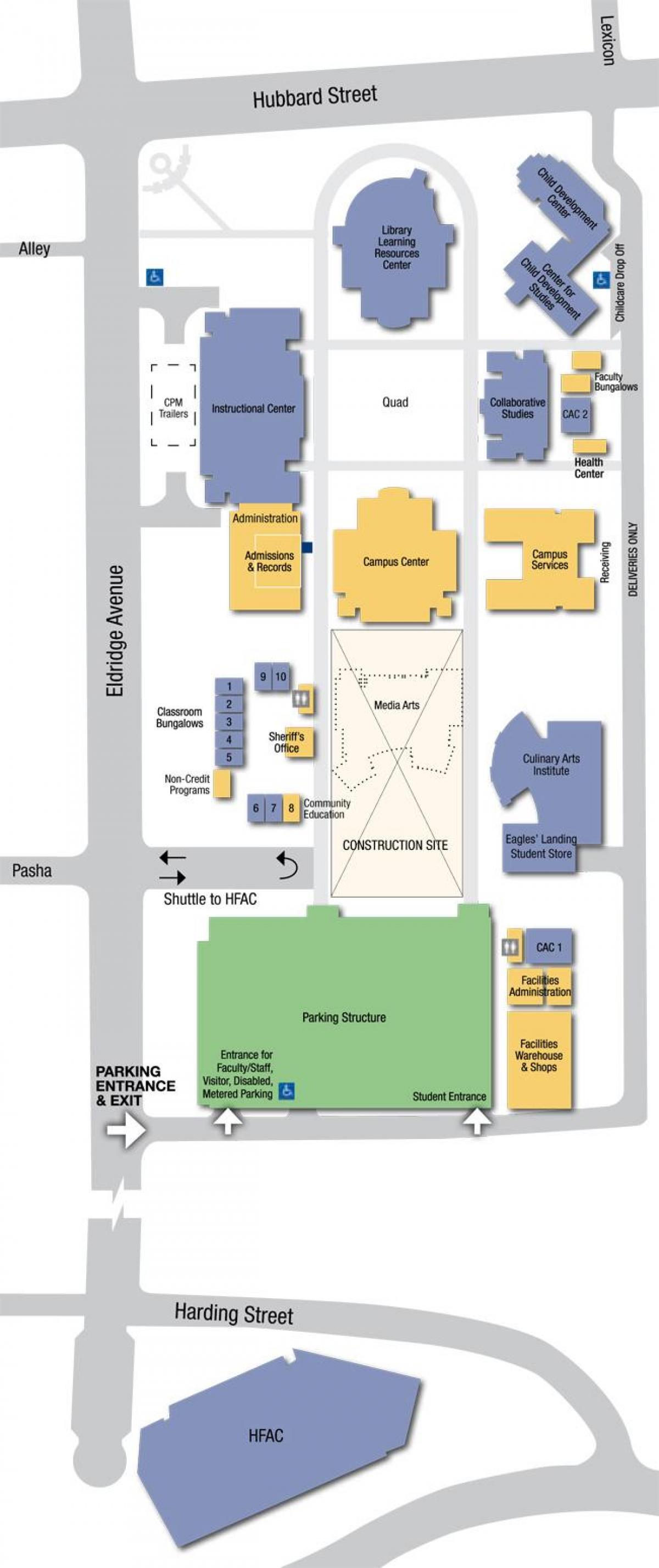 LA mission college mapa