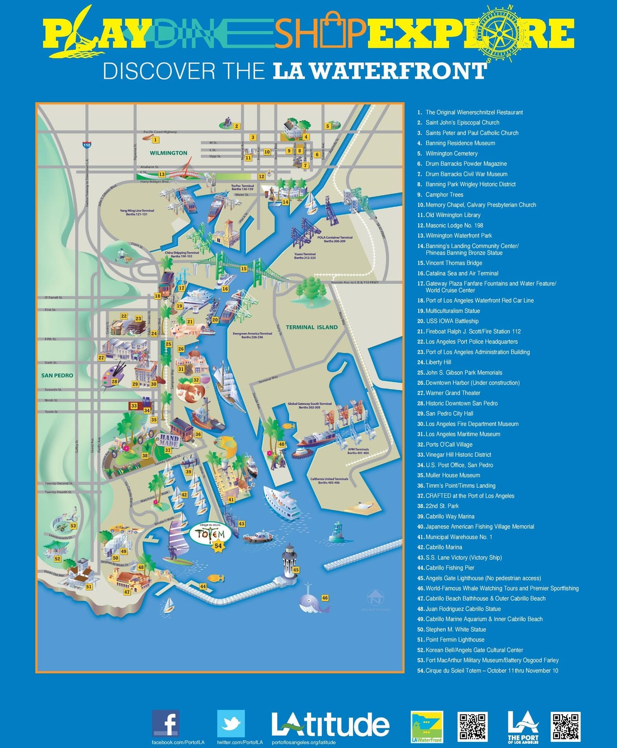 mapa port of Los Angeles