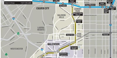 Mapa crenshaw metro