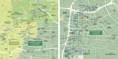 Mapa downtown Los Angeles