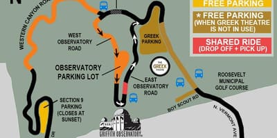 Mapa griffith park