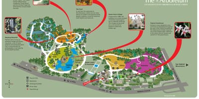 Mapa LA arboretum