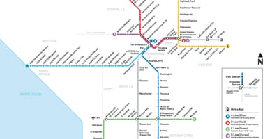 Metro mapa la