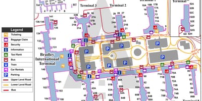 Los Angeles letiště mapě