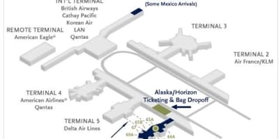 Mapa laxní mapě alaska airlines