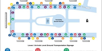 Lax airport car rental mapě