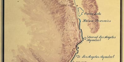 Mapa Los Angeles akvadukt
