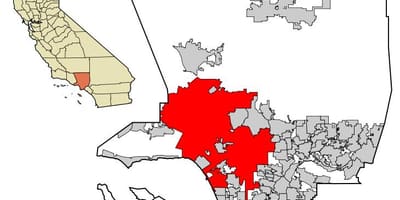 Mapa Los Angeles vektor