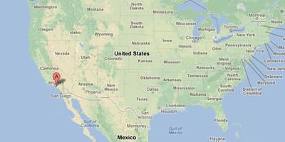 Los Angeles v usa mapa