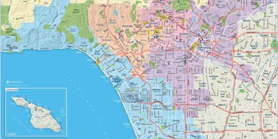 Mapa beverly hills Los Angeles