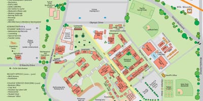 Mapa pierce college 