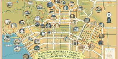 Mapa raymond chandler Los Angeles