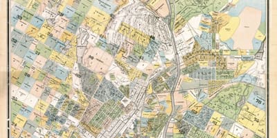 Mapa starého Los Angeles
