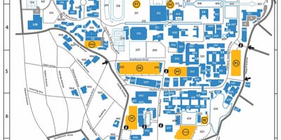 Ucla kampusu mapě
